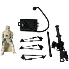 Star Wars Power of the Force Snowtrooper E-Web Cannon Complete Figure 1996