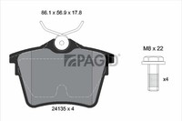 Pagid Bremsbelagsatz Scheibenbremse T1463N FüR Peugeot 407 SW 607 9D 9U Hdi 110