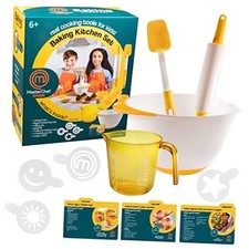 Baking Kitchen Set for Kids - 7 Pc. Kit Includes Real Cooking Tools for Kids w