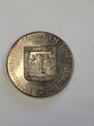 1970 Mo Ciudad De Mexico Progreso Nacional Silver Medal.925