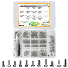 Tiny Screws for Electronics, 800 Pcs Mini Micro Small Phillips Pan Head Machine