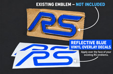 Ford Focus Rs Reflective Blue Inlay Decal For Emblems 2 Per Order Ford Focus Rs Reflective Blue Inlay Decal For Emblems 2 Per Order