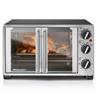 Elite Gourmet ETO2530M Double French 6-Slice, 25L, Stainless Steel and Black 