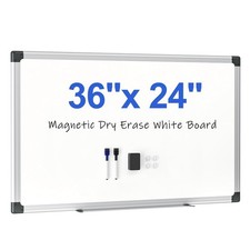 Magnetic Dry Erase Board 36 x 24 for Wall Whiteboard for Home Office School