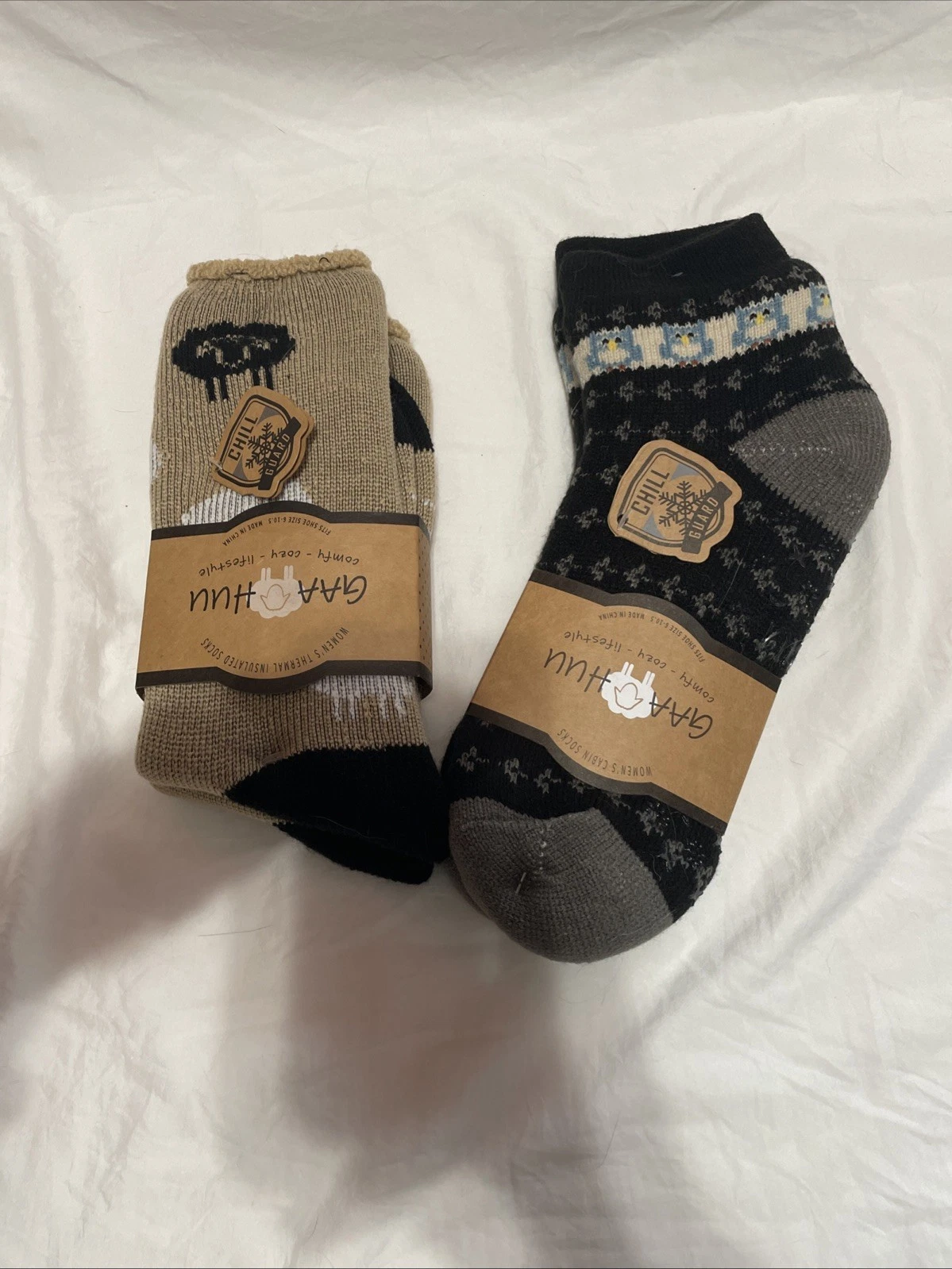 Gaa Huu Womens Lot Of 2 New With Tags Chill Guard Socks