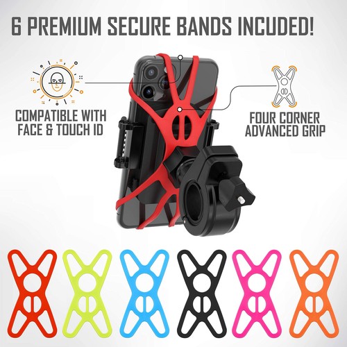 Premium Bike Phone Mount Holder | Universal Cell Phone Mount for 4"-7" Phones... - Picture 5 of 8