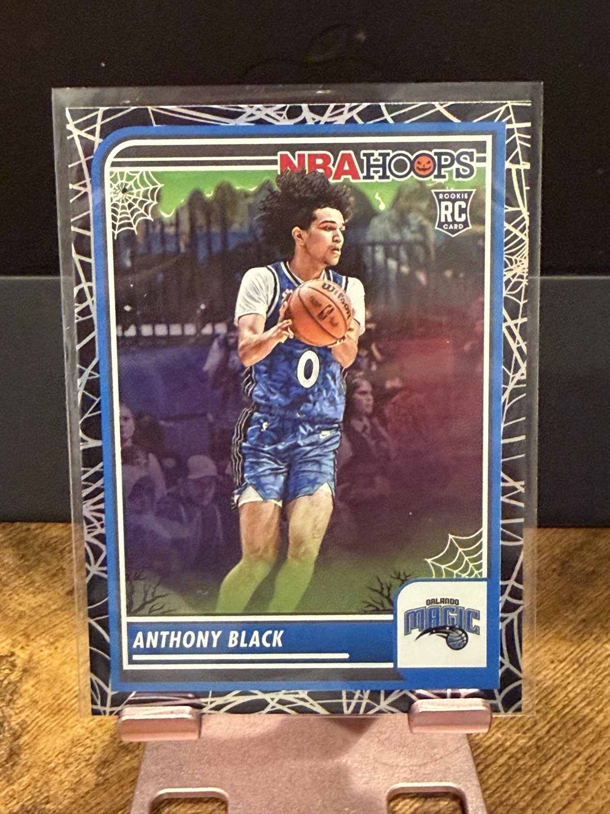 2023-24 Hoops Anthony Black RC Haunted Holo Webs #88 SP Rookie Short Print