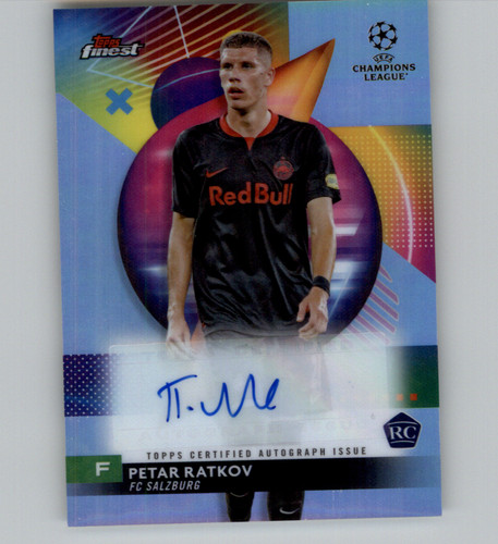 Petar Ratkov - 2023-24 Topps Finest UEFA Club Competitions - Autographs Auto RC