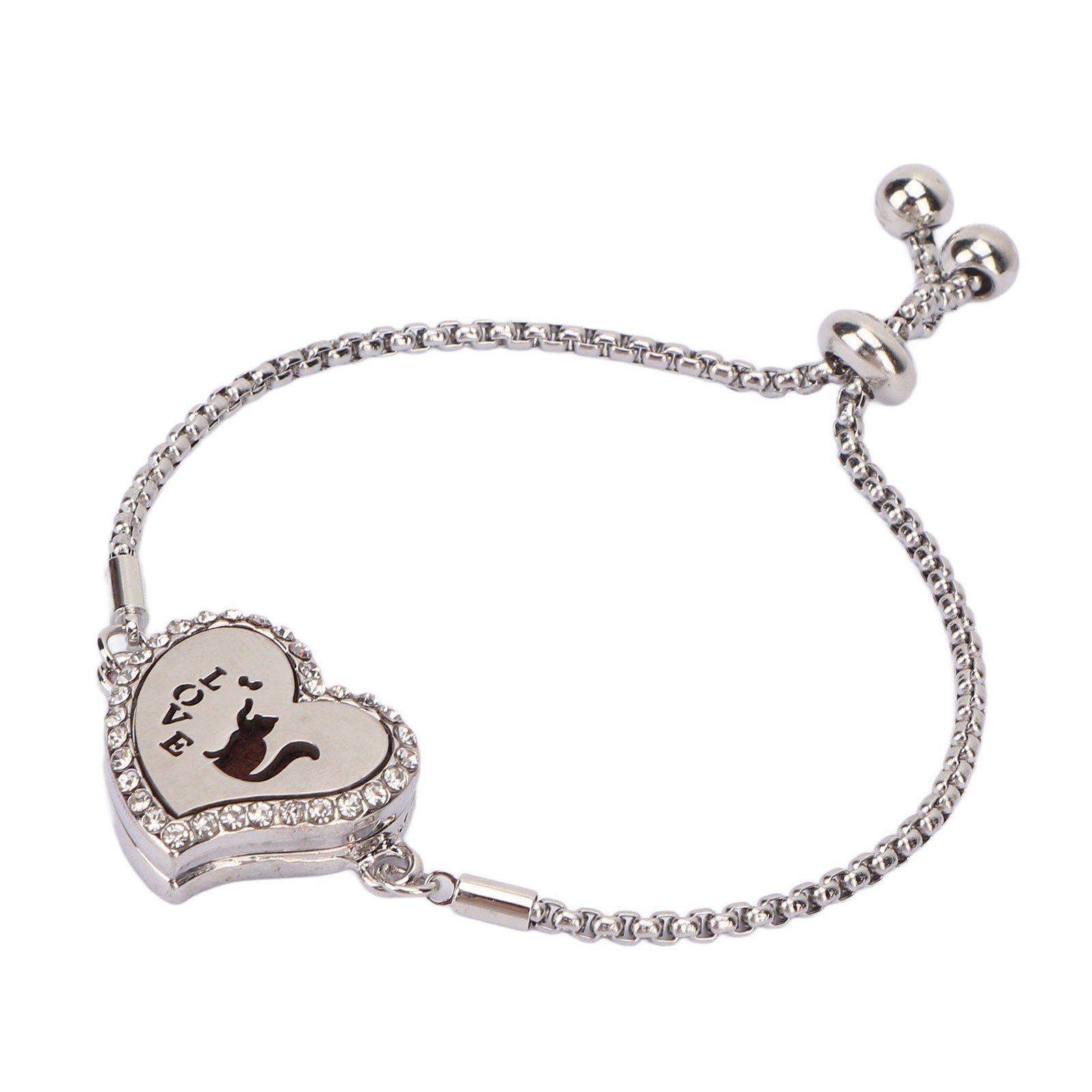 Aromatherapy Diffuser Bracelet Stainless Steel Love Essential Oil Diffuser B HEN