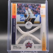 Upper Deck SP Game Used Net Cord Relic Boone Jenner ASN-BJ Blue Jackets /36