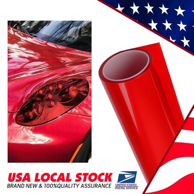 Fit For Cars, motorcycles, electric bikes, Red Headlight Taillight Vinyl Film