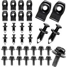 35 PCS Engine Under Cover Splash Shield Body Bolts Screws, Auto Bumper Fasteners