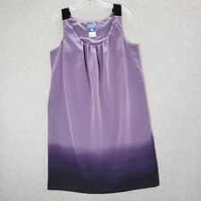 Simply Vera Women Dress 14 Purple Ombre Tank Sleeveless READ