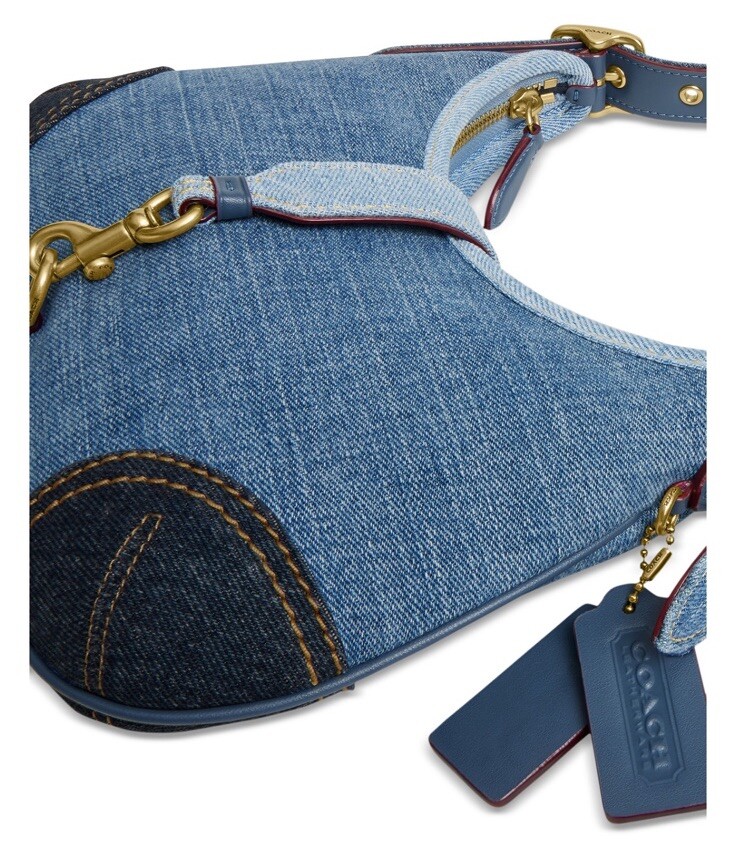 ❤️ Coach Hamptons CW647 Brass/Blue Hobo Bag | eBay display picture 1
