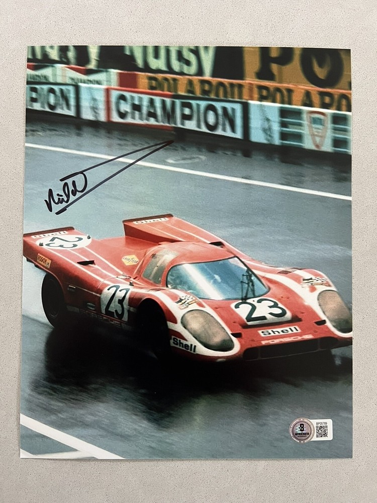 Richard Attwood autographed signed 8x10 photo Beckett BAS COA Formula 1 Le Mans