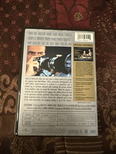 Rear Window (DVD 2001 Collectors Edition) Hitchcock James Stewart CIB Insert - Picture 4 of 4