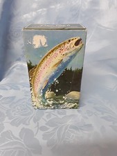 Vintage Avon 1968 Green Glass Bottle Whit Original Box