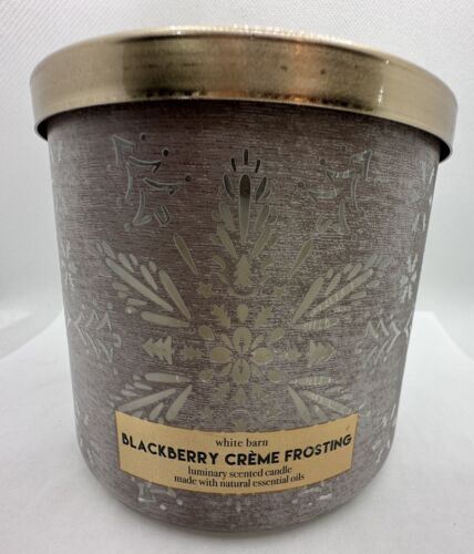 Bath & Body Works Blackberry Creme Frosting 3 Wick 14.5 Oz Candle