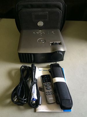 DELL 1800MP PORTABLE HD DLP PORTABLE PROJECTOR WORKS GREAT! NEW FACTORY LAMP!!