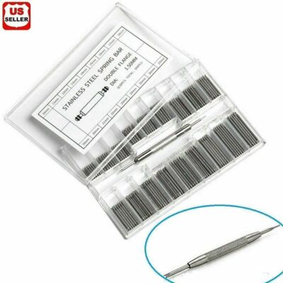 Watchmaker Spring Set 360pcs Watchmaker Watch Band Spring Bars Strap Link Pins Steel Repair ...