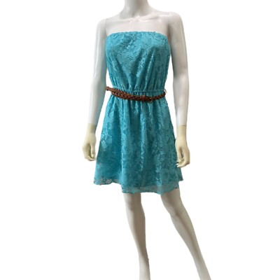 TRIXXI Womens Size Medium Floral Lace Turquoise Dress Belted Lined Western | eBay TRIXXI Womens Size Medium Floral Lace Turquoise Dress Belted Lined Western | eBay
