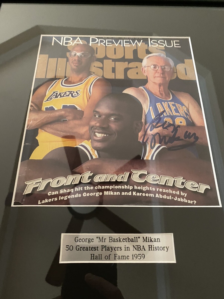 George Mikan Autograph Vintage Mpls Lakers Sports Illustrated