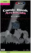 BCW Graded 2 Mil Comic Mylar Archivals 25 Count Heavy CGC Graded - 9" x 14 1/4"