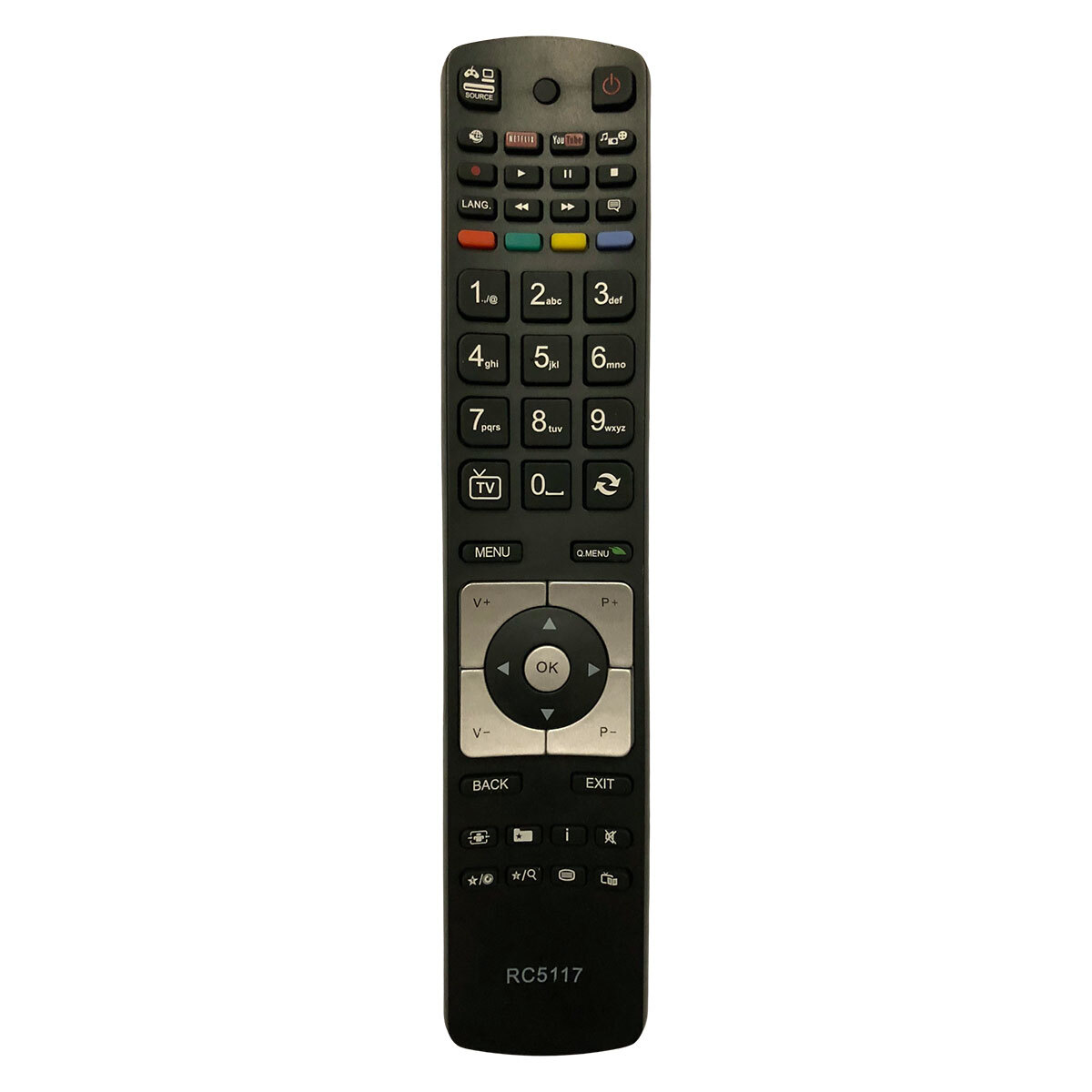 Thumbnail - Ersatz Tv Fernbedienung Für Sharp Telefunken D55u297n4cwi Fernseher