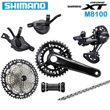 Shimano Deore XT M8100 2X12 Speed 170 175MM 32-26T MTB Groupset Cassette 10-45T
