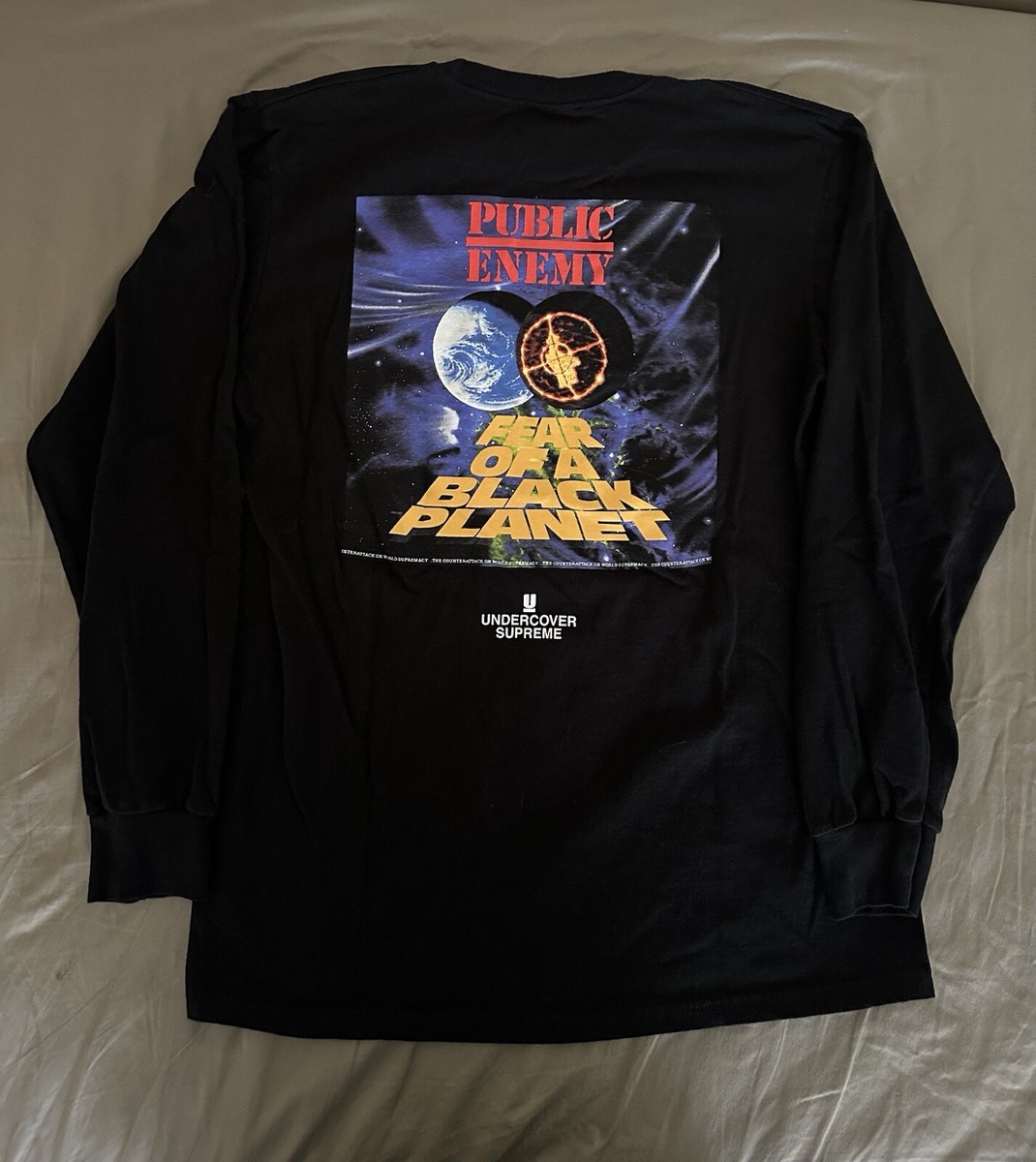 Supreme Undercover Public Enemy Counterattack Long Sleeve Tee Size