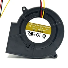 For AVC BA10033B12U 97*33mm 12V 2.4A Turbo Blower Cooling Fan 3-Wire