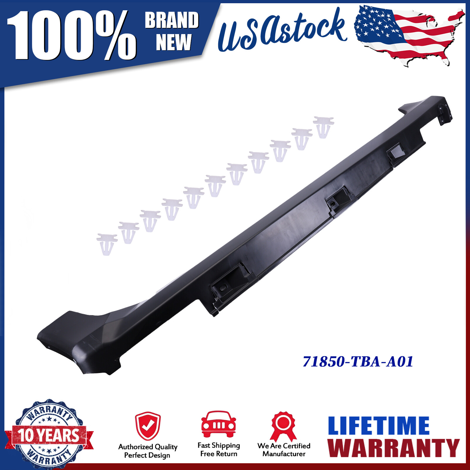 Honda Civic 2016-2020 Left Driver Side Rocker Panel Skirt Molding 71850-TBA-A01