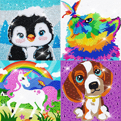5D Diamond Art Kits for Kids Beginners Easy Kits Arts and Crafts for Kids Ages..
