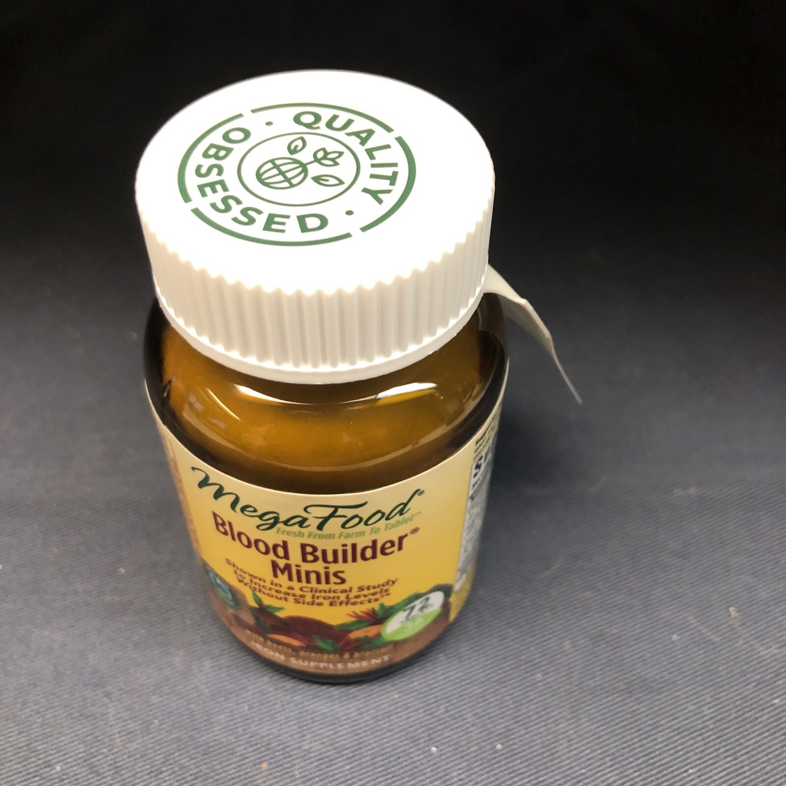 MegaFood Blood Builder Minis 72 Tablets Beets Oranges Broccoli Iron EXP