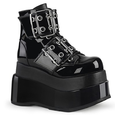 platform buckle boots
