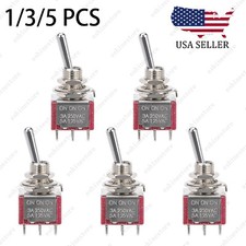 Guitar or AMP DPDT 3 Way 6 Pins ON ON ON Toggle Switch Sealed Mini Toggle