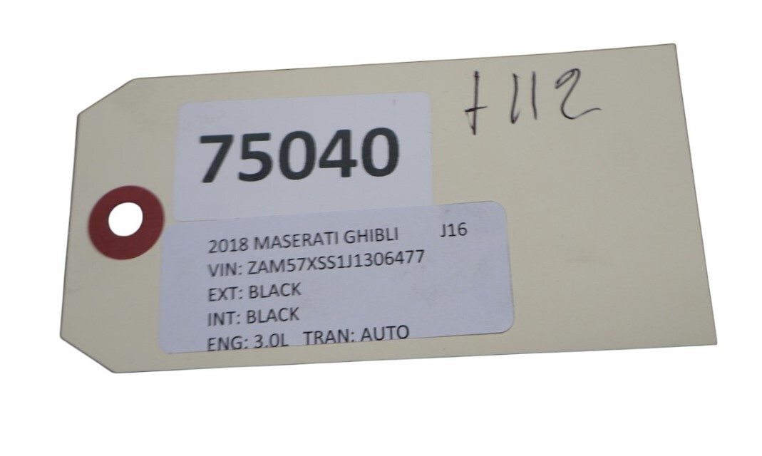 14-19 Maserati Ghibli Rear Bumper Central Lower Trim Valance 670098371 Oem