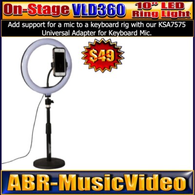 On-Stage VLD360 LED Ring Light Kit/ 1 Year Manufacture Warranty