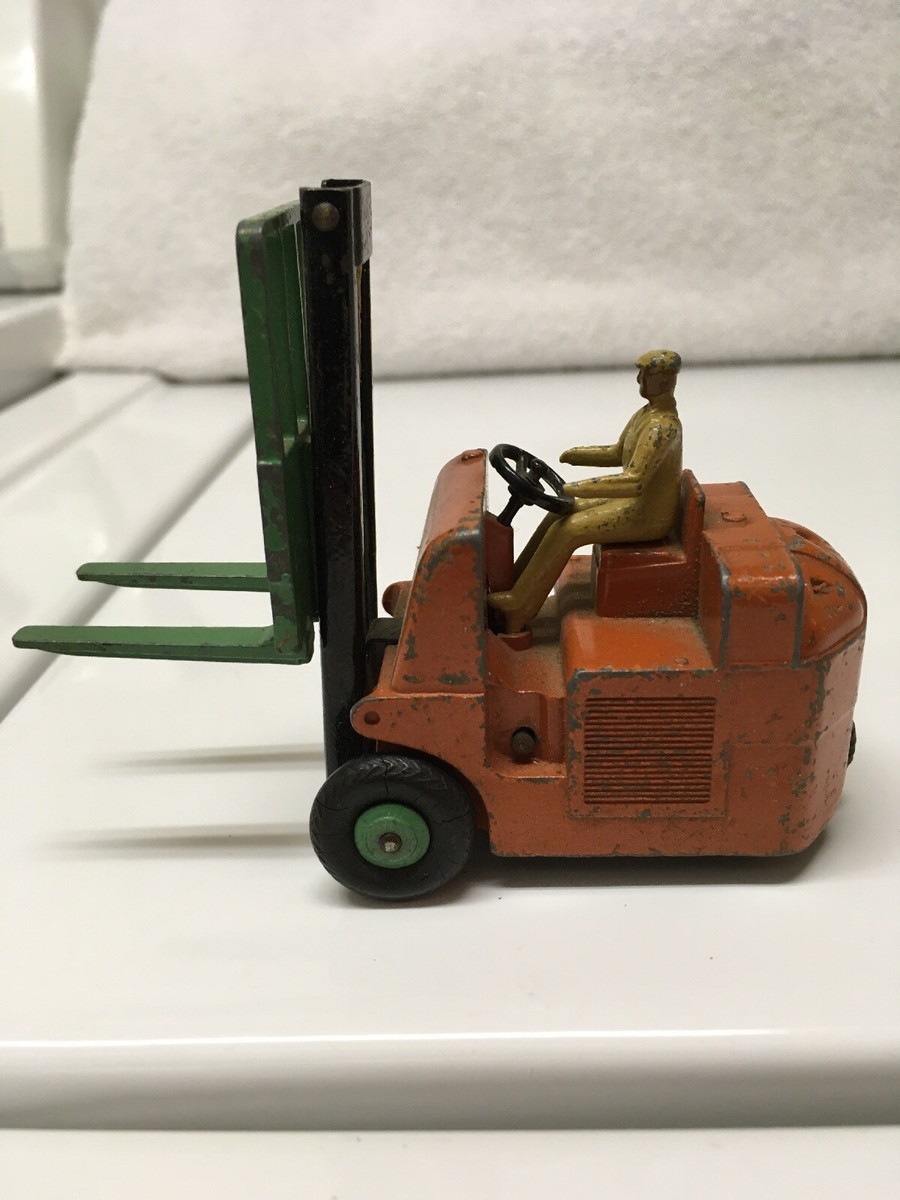 Dinky Toys 401 - Chariot élévateur Coventry Climax - Orange/vert - Ancien Stock
