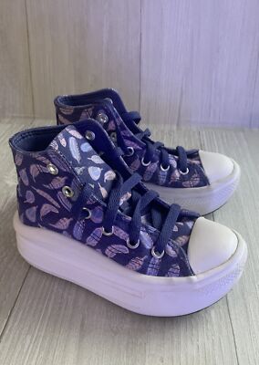 Converse CTAS Move Hi Top Platform Chuck Taylor Sneakers  Kids Size 11