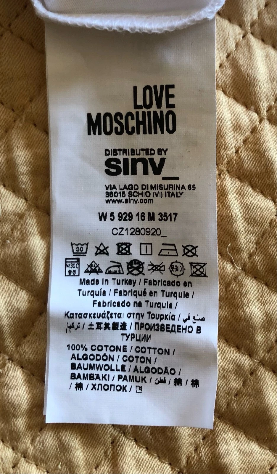 ABITO LOVE MOSCHINO NUOVO BIANCO 100% COTONE LOGO MAGLIONE ANTERIORE TAGLIA 40 USA 6