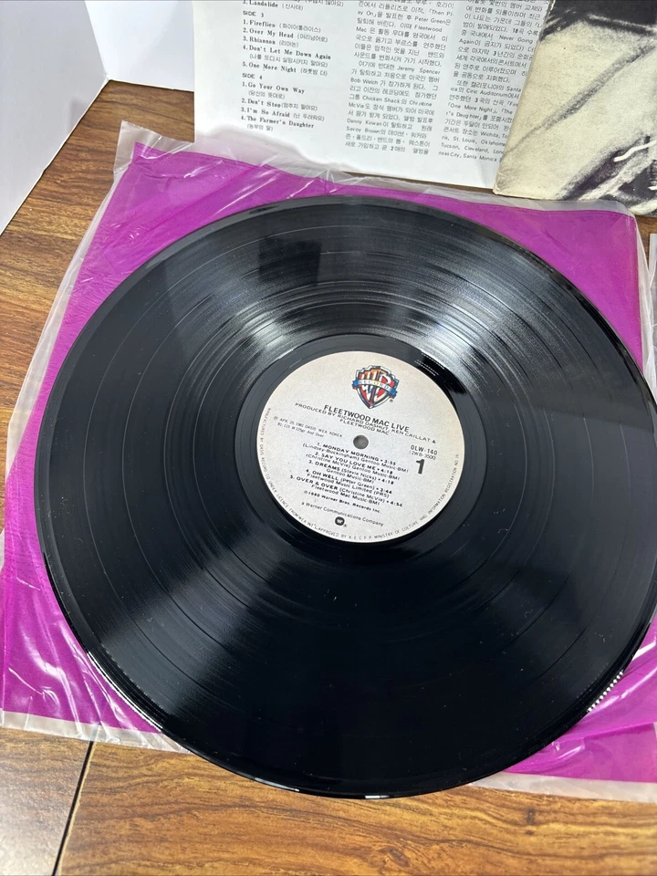 Fleetwood Mac - Live Vinyl Record SOUTH KOREA PRESSING Rare HTF Oasis WEA Foto 4 de 4
