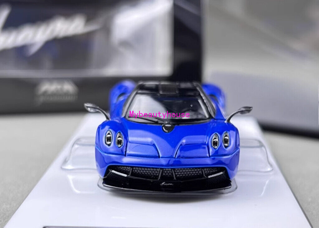 HKM 1:64 Blue Huayra Coupe 2014 Racing Sports Model Diecast Metal Car