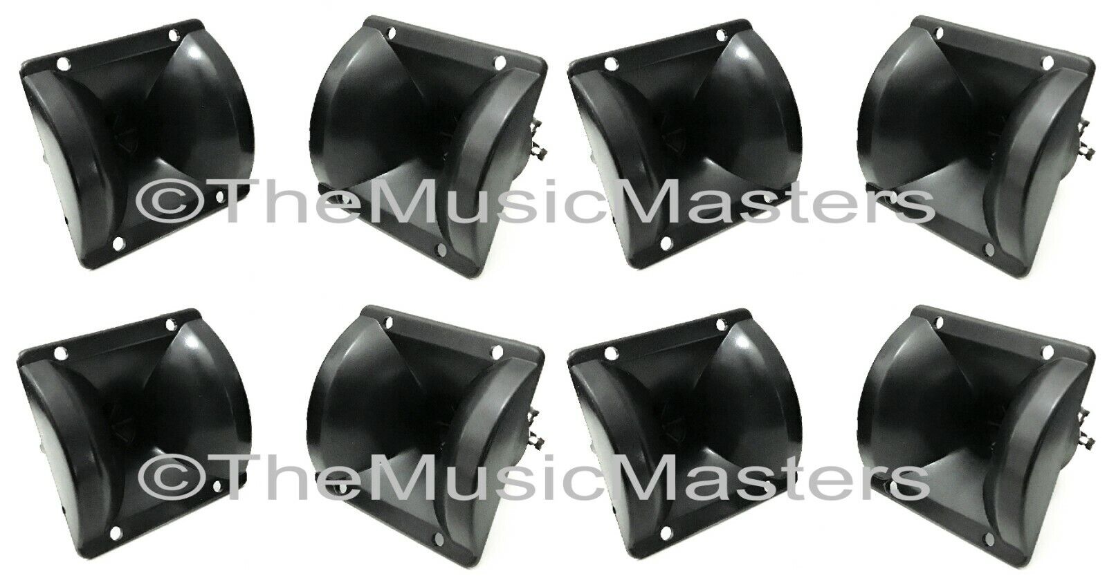 Pair 3.5 inch Flush Mount Piezo Super Horn Tweeters Speakers Car Home  Studio