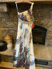 Gorgeous Dancing Queen Beaded Gown sz. large New w/tags PromWedding Off Shoulder