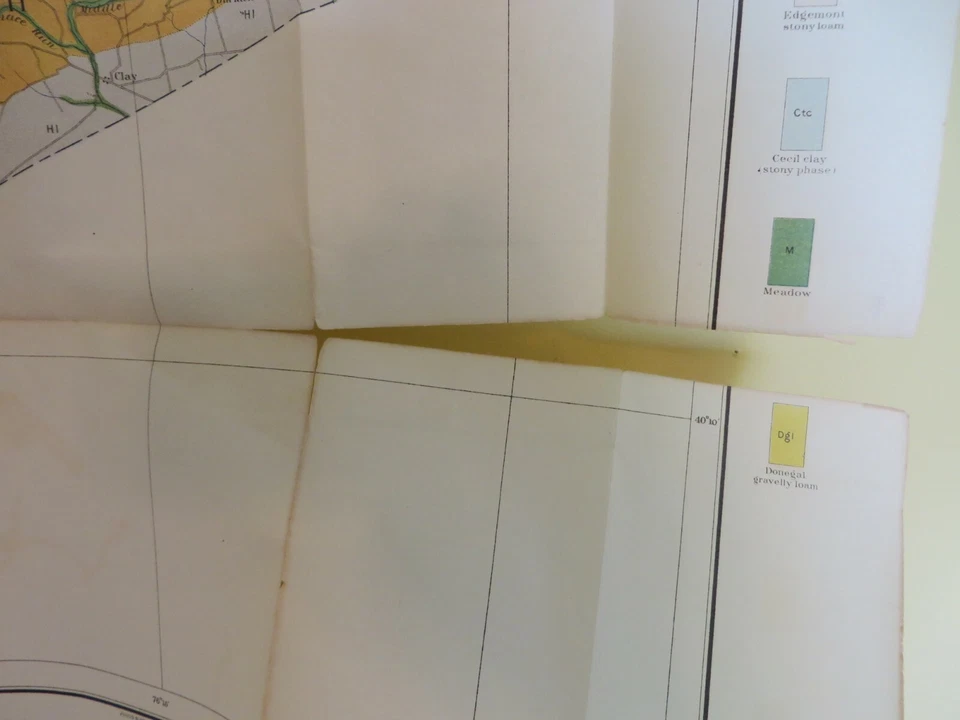 1901 Antique Map Pennsylvania Harrisburg Lebanon Middletown E'town 45X32 #4690 - Image 3 of 4