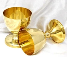 Set of Two Miniature Chalices Common Cups for Communions or Personal Mass Sets