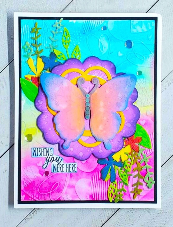 Sizzix Impresslits 3-D Floral Butterfly #666305 Retail $14.99 - Image 3 of 4