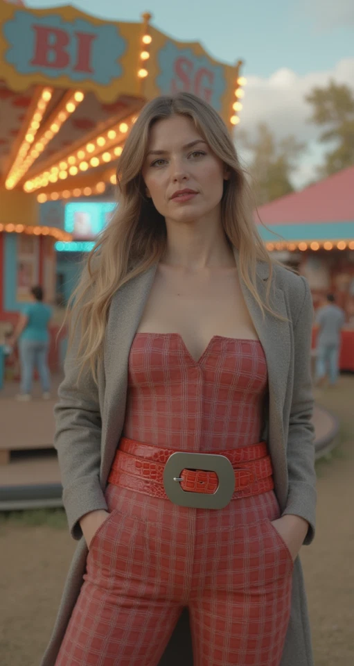 Divertido Cinturón Elástico Ancho Hebilla Cuadrada Metal Plateado para Mujer Cintura Alta Cadera Naranja M L Foto 3 de 4