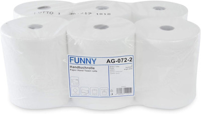Funny Handtuchrolle Mit Spezialkern, Für Markenfreie Spendersysteme, 2 Lagig Hoc